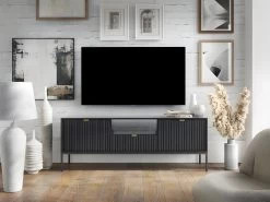 Ensemble Buffet Et Meuble TV Noir - Séjour Contemporain LIOUBA -Magasin de meubles de restaurant buffet 10902767