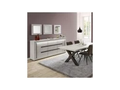 Buffet 3 Portes à LEDs - KIRUNA -Magasin de meubles de restaurant buffet 11132923