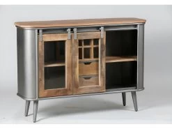 Buffet 2 Portes, 6 Niches, 2 Tiroirs Bois/Metal - JINK 9 Buffet 2 Portes, 6 Niches, 2 Tiroirs Bois/Metal - JINK -Magasin de meubles de restaurant buffet 11133903