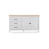 Buffet 2 Portes 3 Tiroirs Bois/Blanc - DARANMI