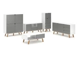 Buffet Haut 4 Portes 2 Tiroirs L57 X H140 Cm - Tokio -Magasin de meubles de restaurant buffet 11451561