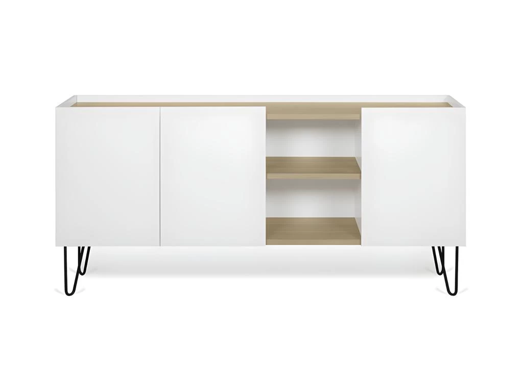 Buffet NINA - Chêne Clair Et Blanc - TEMAHOME 3 Buffet NINA - Chêne Clair Et Blanc - TEMAHOME