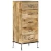 Buffet Bahut Armoire Console Meuble De Rangement Coffre à Tiroirs 106 Cm Bois De Manguier Massif 4402089 -Magasin de meubles de restaurant buffet 12668891