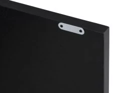 Buffet Haut Avec 2 Portes En MDF, Verre Trempé Et Métal - Effet Bois Noir Et Doré - TERIAVI 16 Buffet Haut Avec 2 Portes En MDF, Verre Trempé Et Métal - Effet Bois Noir Et Doré - TERIAVI -Magasin de meubles de restaurant buffet 12929141