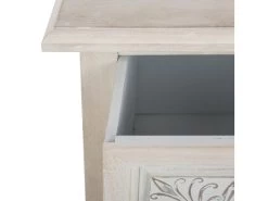 Commode Buffet Blanche À 3 Tiroirs Pour Vos Rangement, Dimensions L. 48 X P. 34 X H. 80 Cm -Magasin de meubles de restaurant buffet 13047593