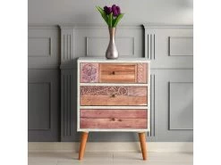 Meuble En Noyer Blanc Avec Panneau De Particules 100% Mélaminé. 50x68x35 -Magasin de meubles de restaurant buffet 13047639