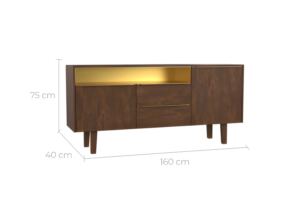 Buffet Taiko 2 Portes 2 Tiroirs 4 Buffet Taiko 2 Portes 2 Tiroirs – Image 2