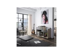 Meuble De Rangement 1 Tiroir Noir/Bois - CHICALA 9 Meuble De Rangement 1 Tiroir Noir/Bois - CHICALA -Magasin de meubles de restaurant buffet 13962371