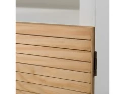 ISIDORE - Buffet 2 Portes Bois Clair Et Blanc -Magasin de meubles de restaurant buffet 14652425