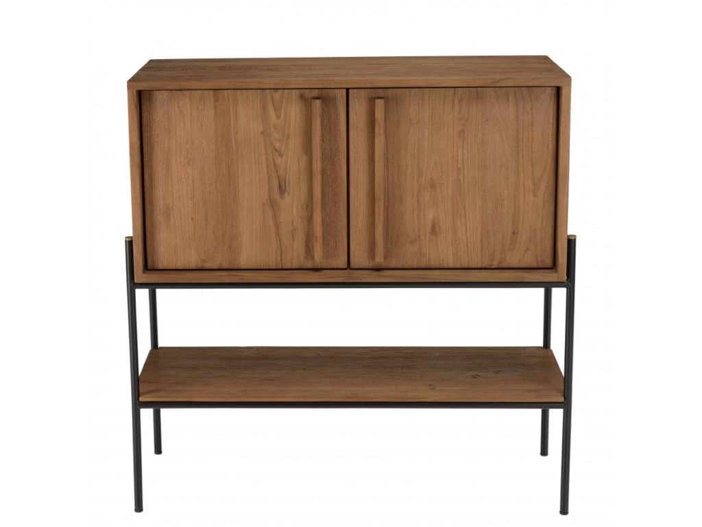 ALIDA - Buffet 2 Portes 1 Niche En Bois De Teck Recyclé Naturel 7 ALIDA - Buffet 2 Portes 1 Niche En Bois De Teck Recyclé Naturel – Image 5