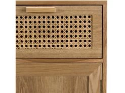 ROMEO - Buffet Couleur Naturelle 2 Tiroirs 2 Portes Bois Cannage -Magasin de meubles de restaurant buffet 14657347