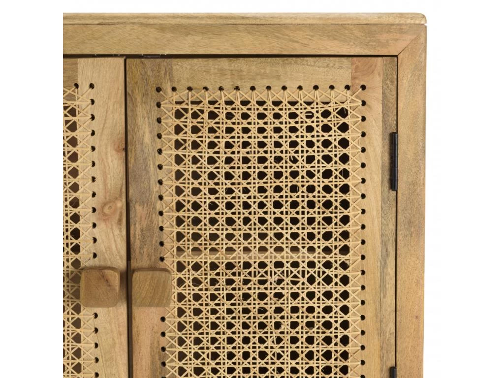 ISA - Buffet Marron 2 Portes Bois De Manguier Et Cannage Couleur Naturelle 5 ISA - Buffet Marron 2 Portes Bois De Manguier Et Cannage Couleur Naturelle – Image 3