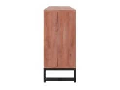 Buffet 4 Portes - Bois D'acacia Et Métal - Naturel Et Noir - VEDILA -Magasin de meubles de restaurant buffet 15698695