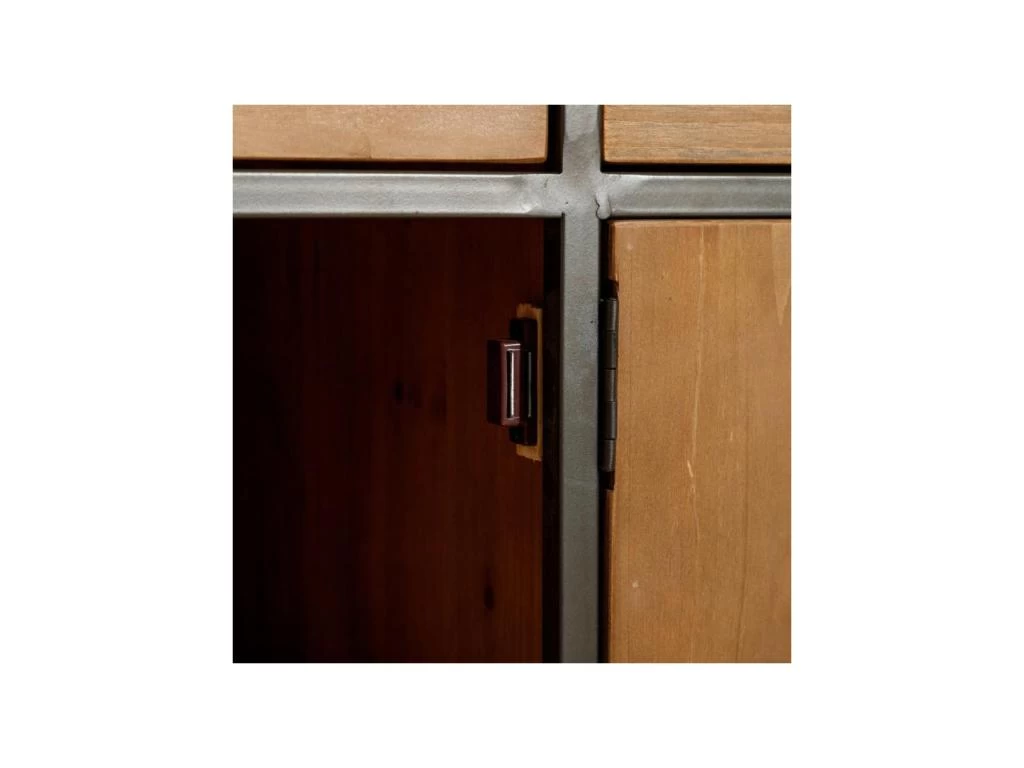 Buffet 3 Portes 3 Tiroirs Bois/Métal - CINCINNATI 6 Buffet 3 Portes 3 Tiroirs Bois/Métal - CINCINNATI – Image 4