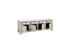 Buffet 4 Tiroirs 4 étagères Bois/Bleu - VANINA 10 Buffet 4 Tiroirs 4 étagères Bois/Bleu - VANINA -Magasin de meubles de restaurant buffet 17623299