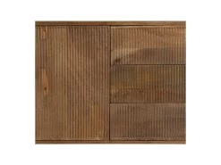 Buffet 2 Portes 3 Tiroirs Bois Brut - PAOLI -Magasin de meubles de restaurant buffet 17623355