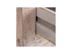 Buffet 4 Portes Bois Blanchi Fleurs - JANAMA -Magasin de meubles de restaurant buffet 17623943