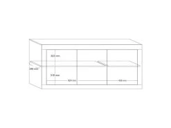 Buffet 3 Portes Blanc/Planches Bois - MATERA -Magasin de meubles de restaurant buffet 17623981