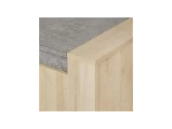 Buffet 3 Portes Chêne Oxygene/Béton Ciré Clair - DAPHNE -Magasin de meubles de restaurant buffet 17624965