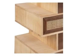 Meuble D'entrée 8 Tiroirs Bois/Rotin - BISCUIT -Magasin de meubles de restaurant buffet 17625573