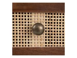 Meuble D'entrée 8 Tiroirs Bois/Rotin - BISCUIT -Magasin de meubles de restaurant buffet 17625577