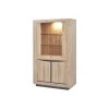 Argentier 4 Portes Chêne Naturel à LEDs - OSTENDE