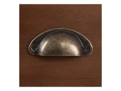 Meuble D'entrée 1 Porte 4 Tiroirs Bois/Rotin - BISCUIT -Magasin de meubles de restaurant buffet 17625805