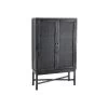 Armoire De Salon 2 Portes Bois/Noir - NIGRITA