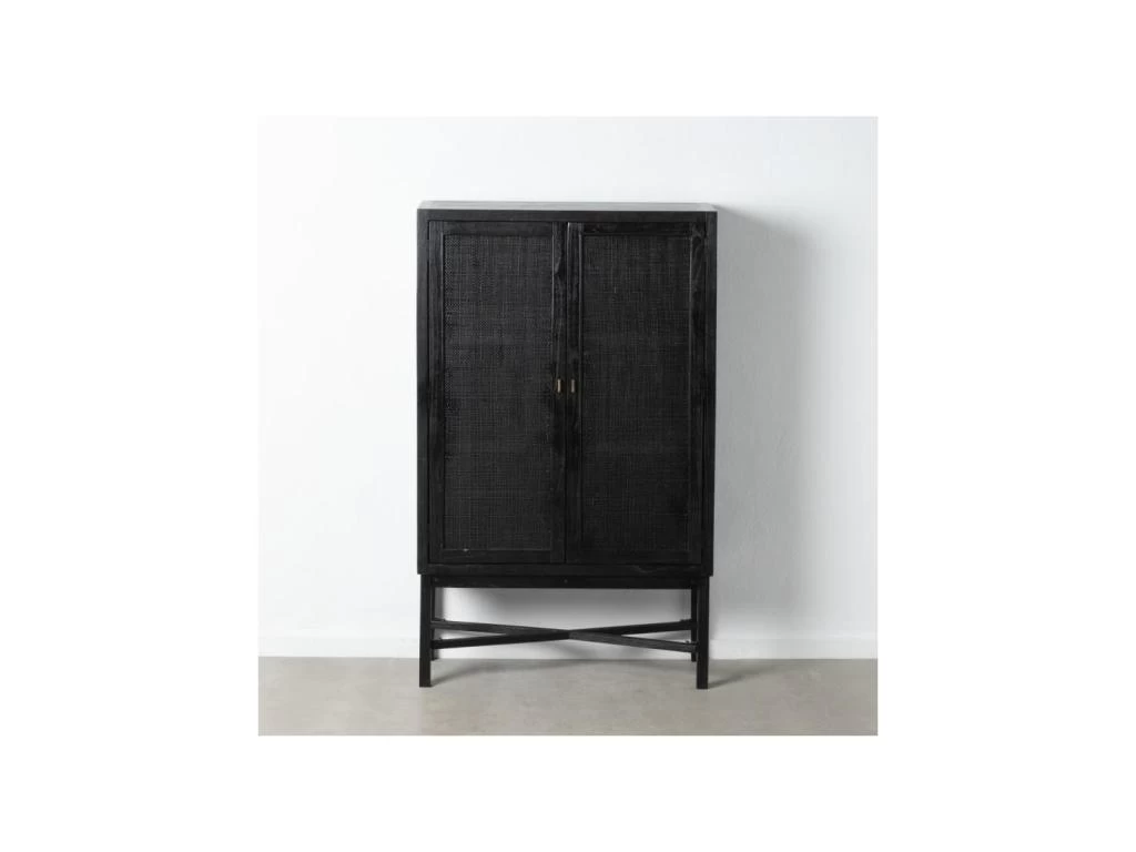 Armoire De Salon 2 Portes Bois/Noir - NIGRITA 4 Armoire De Salon 2 Portes Bois/Noir - NIGRITA – Image 2