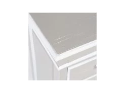 Meuble D'entrée 2 Portes 2 Tiroirs Bois/Gris Blanc - PERLA -Magasin de meubles de restaurant buffet 17635525