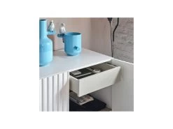 Meuble D'entrée 2 Portes 2 Tiroirs Blanc - TEULAT DORIC -Magasin de meubles de restaurant buffet 17635731