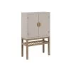 Armoire De Salon 2 Portes 1 Niche Bois/Taupe - ADRIANA -Magasin de meubles de restaurant buffet 17635951