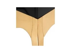 Armoire De Salon 2 Portes Papillon Noir/Bois - MARAVI -Magasin de meubles de restaurant buffet 17788943