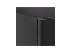 Armoire De Salon 2 Portes Papillon Noir/Bois - MARAVI -Magasin de meubles de restaurant buffet 17788945