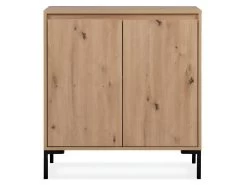 Buffet 2 Portes 1 Étagère L81 Cm - Plock