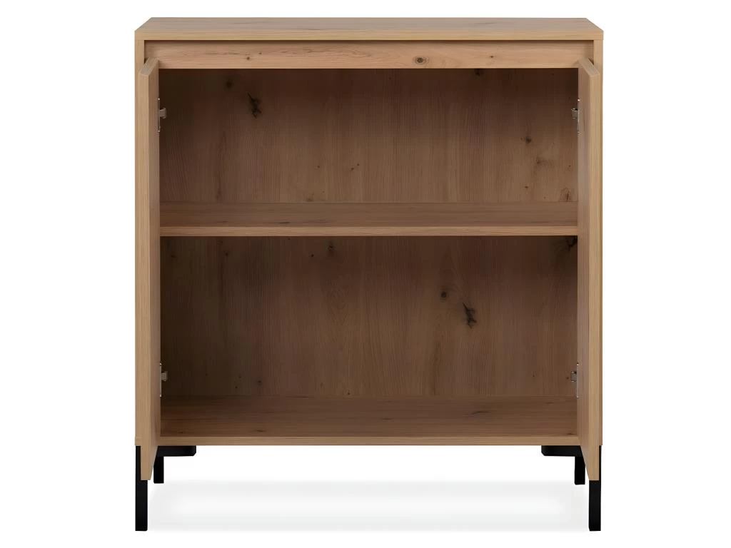 Buffet 2 Portes 1 Étagère L81 Cm - Plock 5 Buffet 2 Portes 1 Étagère L81 Cm - Plock – Image 3