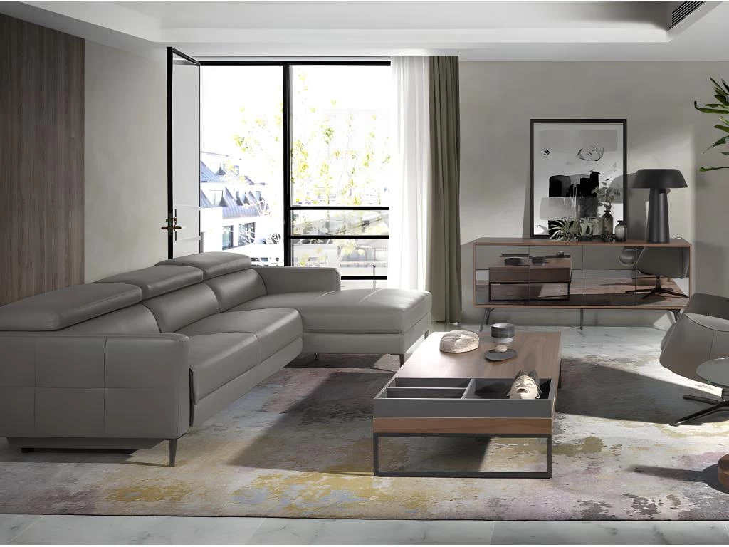 Buffet En Bois Et Verre Miroir Noir 3061 ANGEL CERDA 11 Buffet En Bois Et Verre Miroir Noir 3061 ANGEL CERDA – Image 9