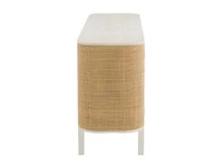 Buffet 3 Portes En Rotin "Molly" 180cm Blanc & Beige 9 Buffet 3 Portes En Rotin "Molly" 180cm Blanc & Beige -Magasin de meubles de restaurant buffet 19090829