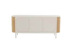 Buffet 3 Portes En Rotin "Molly" 180cm Blanc & Beige 10 Buffet 3 Portes En Rotin "Molly" 180cm Blanc & Beige -Magasin de meubles de restaurant buffet 19090831