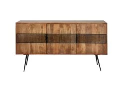 Bahut 3 Portes En Bois "Tibet" 172cm Marron