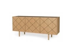 Buffet Design En Bois Massif "Porto" 175cm Chêne -Magasin de meubles de restaurant buffet 19091015