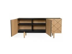 Buffet Design En Bois Massif "Porto" 175cm Chêne -Magasin de meubles de restaurant buffet 19091017