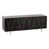 Buffet 4 Tiroirs & 2 Portes "Remina" 150cm Noir & Or -Magasin de meubles de restaurant buffet 19091533