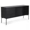 Buffet 3 Tiroirs & 2 Portes Design "Lasco" 160cm Noir -Magasin de meubles de restaurant buffet 19091863