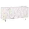 Buffet 4 Portes Design "Remina" 160cm Blanc & Or -Magasin de meubles de restaurant buffet 19092425