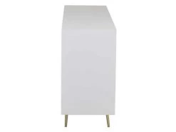 Buffet 4 Portes Design "Remina" 160cm Blanc & Or -Magasin de meubles de restaurant buffet 19092429