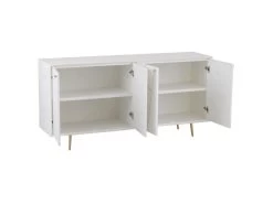 Buffet 4 Portes Design "Remina" 160cm Blanc & Or -Magasin de meubles de restaurant buffet 19092433