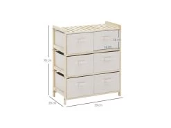 Commode 6 Tiroirs AGDE Beige 13 Commode 6 Tiroirs AGDE Beige -Magasin de meubles de restaurant buffet 19193949