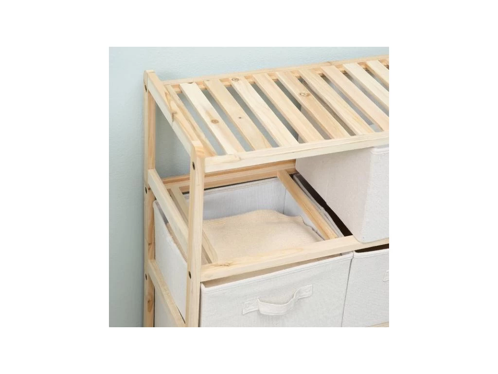 Commode 6 Tiroirs AGDE Beige 11 Commode 6 Tiroirs AGDE Beige – Image 9