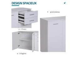 Buffet Contemporain AXELLE Blanc -Magasin de meubles de restaurant buffet 19193979